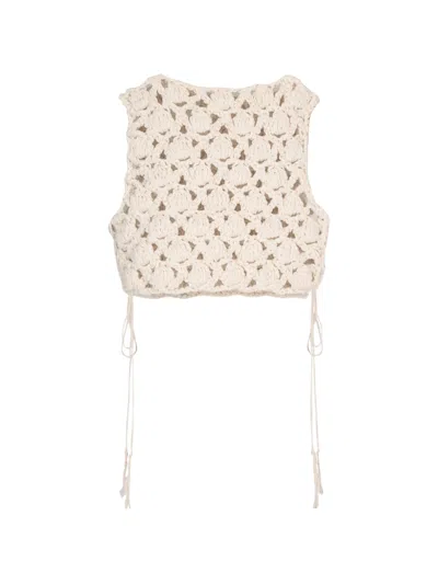 Balmain Tie-detail Top In Neutral