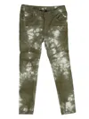 Balmain Tie-dye Jeans In Green