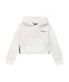 Balmain Tie-dye Print Cotton Hoodie In White