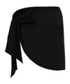 Balmain Asymmetric Tie Sarong In Orange