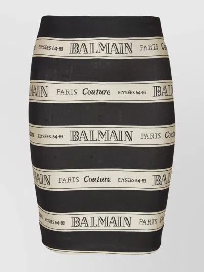 BALMAIN TIGHT HIGH-WAISTED SKIRT PARIS SLIDER