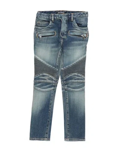 Balmain Kids'  Toddler Boy Jeans Blue Size 6 Cotton, Polyurethane