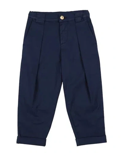 Balmain Babies'  Toddler Boy Pants Navy Blue Size 6 Cotton, Elastane