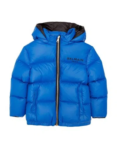 Balmain Babies'  Toddler Boy Puffer Bright Blue Size 6 Polyamide, Polyester