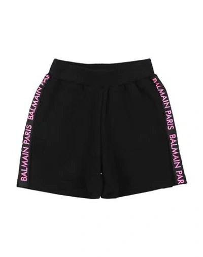Balmain Babies'  Toddler Boy Shorts & Bermuda Shorts Black Size 6 Cotton, Elastane, Polyester