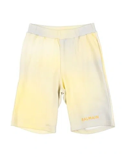 Balmain Babies'  Toddler Boy Shorts & Bermuda Shorts Yellow Size 6 Cotton, Elastane