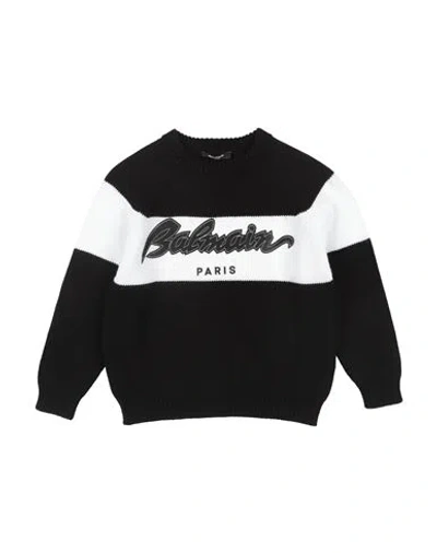 Balmain Babies'  Toddler Boy Sweater Black Size 6 Cotton