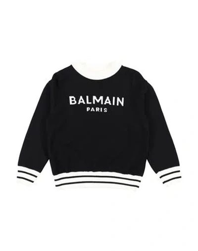 Balmain Babies'  Toddler Boy Sweater Black Size 6 Virgin Wool