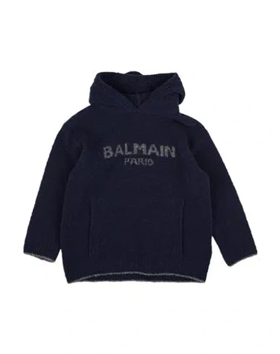 Balmain Babies'  Toddler Boy Sweater Midnight Blue Size 4 Virgin Wool, Polyamide