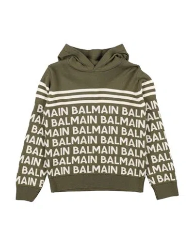 Balmain Babies'  Toddler Boy Sweater Military Green Size 6 Virgin Wool, Polyester
