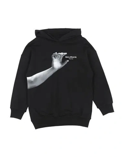 Balmain Babies'  Toddler Boy Sweatshirt Black Size 6 Cotton, Elastane