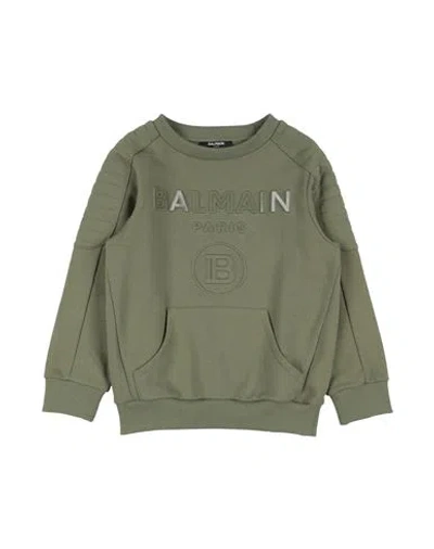 Balmain Babies'  Toddler Boy Sweatshirt Military Green Size 6 Cotton