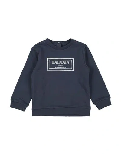 Balmain Babies'  Toddler Boy Sweatshirt Navy Size 3 Cotton In Blue