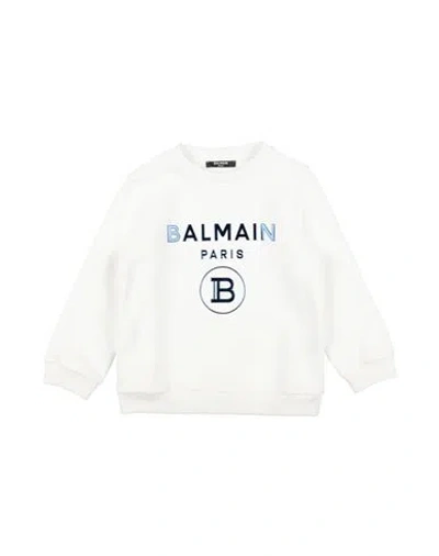 Balmain Babies'  Toddler Boy Sweatshirt White Size 4 Cotton