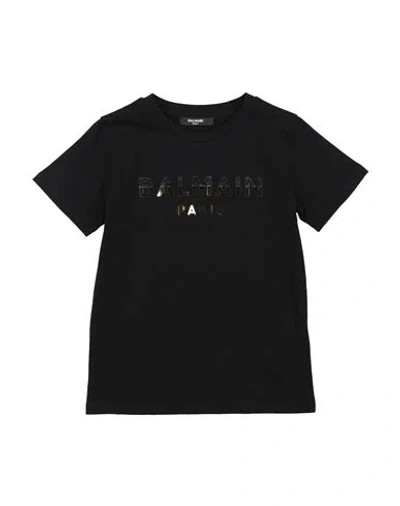 Balmain Babies'  Toddler Boy T-shirt Black Size 6 Cotton