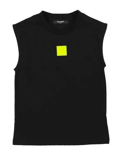 Balmain Babies'  Toddler Boy T-shirt Black Size 6 Cotton