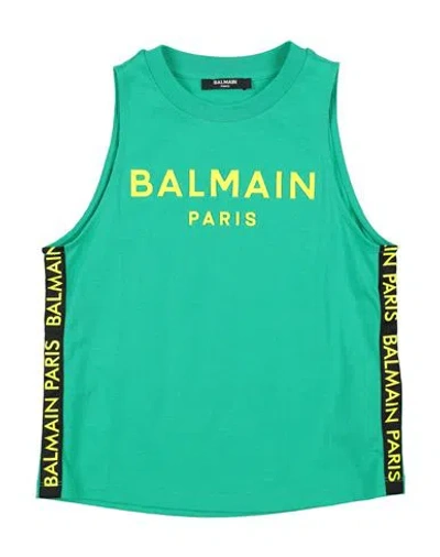Balmain Babies'  Toddler Boy T-shirt Green Size 6 Cotton