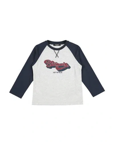 Balmain Babies'  Toddler Boy T-shirt Light Grey Size 6 Cotton In Multi