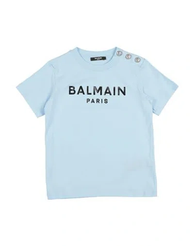 Balmain Babies'  Toddler Boy T-shirt Sky Blue Size 6 Cotton