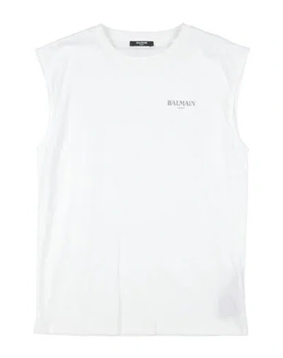 Balmain Babies'  Toddler Boy T-shirt White Size 4 Cotton
