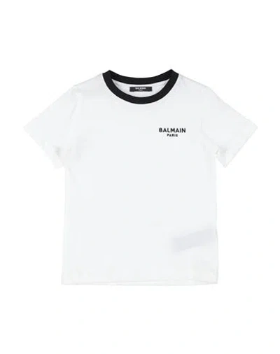 Balmain Babies'  Toddler Boy T-shirt White Size 6 Cotton, Polyester
