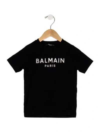 Pre-owned Balmain Babies' Toddler Boys Branded Crewneck Shirt In Multi