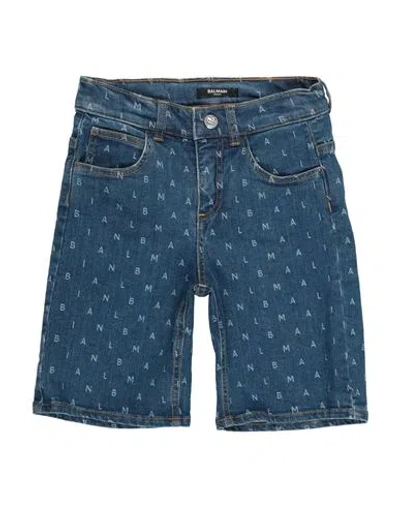 Balmain Babies'  Toddler Denim Shorts Blue Size 6 Cotton, Elastane