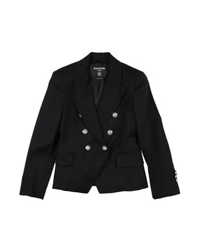 Balmain Babies'  Toddler Girl Blazer Black Size 6 Virgin Wool