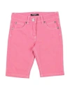 Balmain Babies'  Toddler Girl Denim Shorts Pink Size 6 Cotton, Polyamide