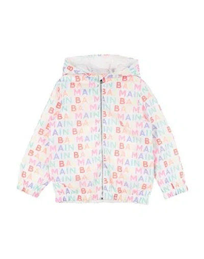 Balmain Babies'  Toddler Girl Jacket White Size 6 Polyester