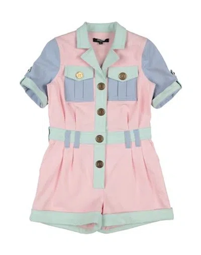 Balmain Babies'  Toddler Girl Jumpsuit Pink Size 6 Cotton, Polyamide
