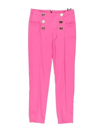 Balmain Babies'  Toddler Girl Pants Fuchsia Size 4 Virgin Wool In Pink