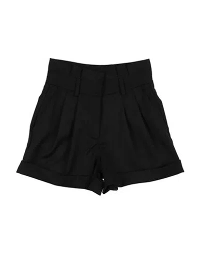 Balmain Babies'  Toddler Girl Shorts & Bermuda Shorts Black Size 6 Virgin Wool