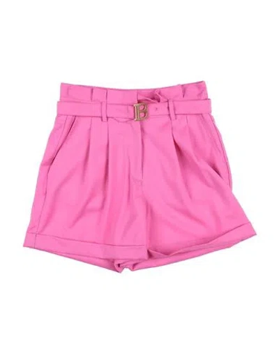 Balmain Babies'  Toddler Girl Shorts & Bermuda Shorts Fuchsia Size 6 Virgin Wool In Pink