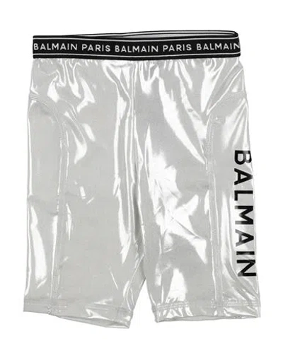 Balmain Babies'  Toddler Girl Shorts & Bermuda Shorts Silver Size 6 Polyester, Elastane