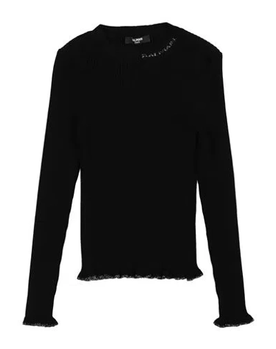 Balmain Babies'  Toddler Girl Sweater Black Size 6 Viscose, Polyester