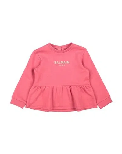 Balmain Babies'  Toddler Girl Sweatshirt Antique Rose Size 3 Cotton In Pink