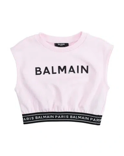 Balmain Babies'  Toddler Girl Sweatshirt Light Pink Size 6 Cotton