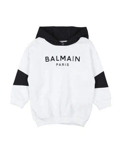 Balmain Babies'  Toddler Girl Sweatshirt White Size 6 Cotton, Polyester, Elastane