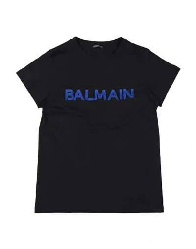 Balmain Babies'  Toddler Girl T-shirt Black Size 4 Cotton
