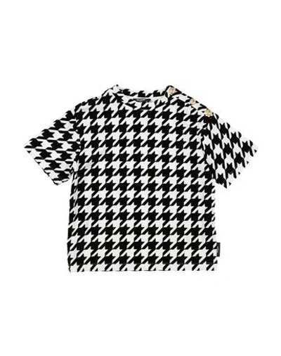 Balmain Babies'  Toddler Girl T-shirt Black Size 6 Cotton