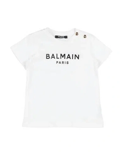 Balmain Babies'  Toddler Girl T-shirt White Size 3 Cotton