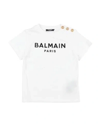 Balmain Babies'  Toddler Girl T-shirt White Size 6 Cotton, Polyester