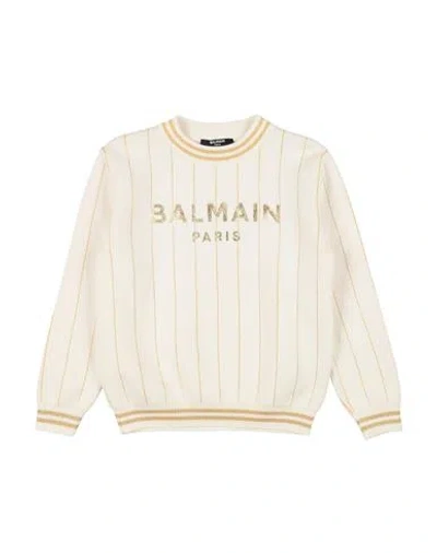 Balmain Babies'  Toddler Sweater Cream Size 6 Cotton, Cashmere In White