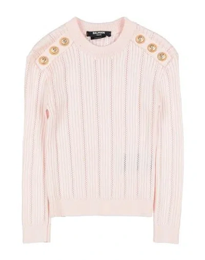 Balmain Babies'  Toddler Sweater Light Pink Size 6 Cotton, Viscose