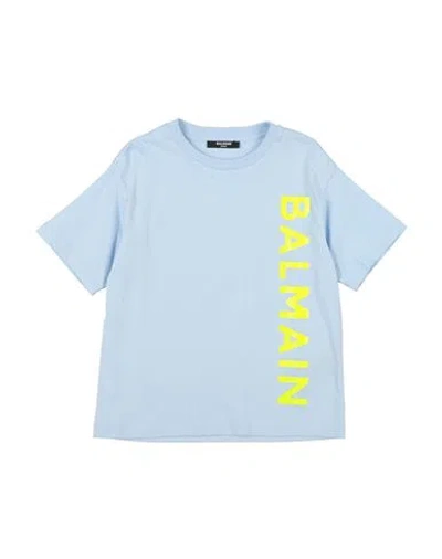 Balmain Babies'  Toddler T-shirt Sky Blue Size 6 Cotton