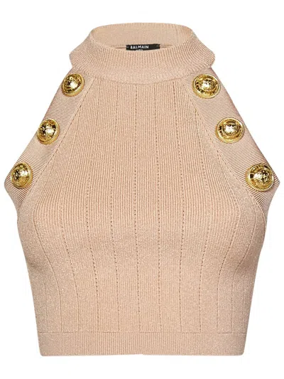 Balmain Top In Pink