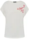 Balmain Graphic-print Short-sleeve T-shirt In White