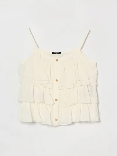 Balmain Top  Kids Color White
