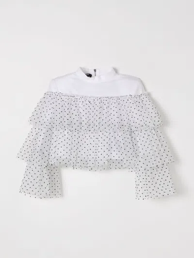 Balmain Top  Kids Color White In Weiss